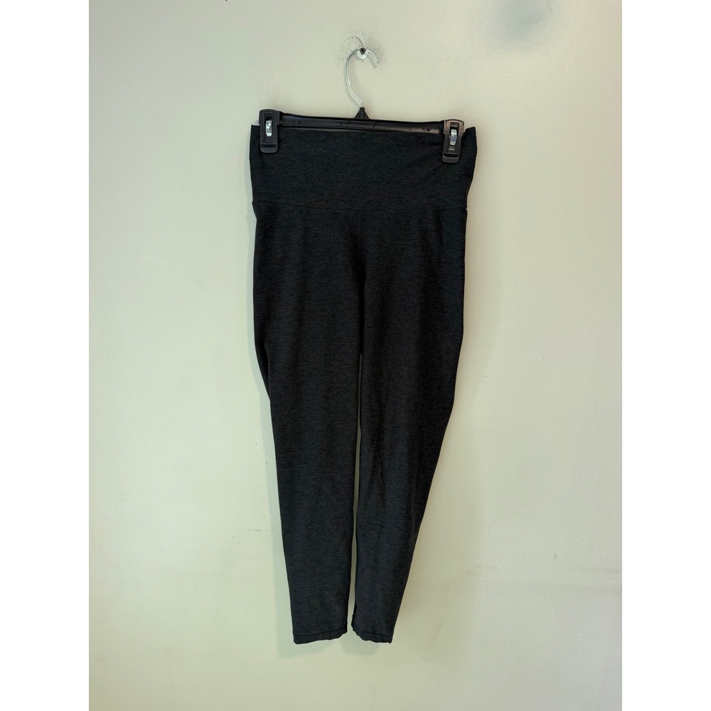 CALIA by Carrie Underwood Womens Heathered Charcoal High Rise Leggings Size M